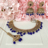 Crystal Necklace Set - Gold & Blue