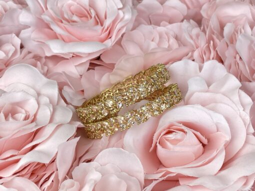 Gold Flower Chain Kara
