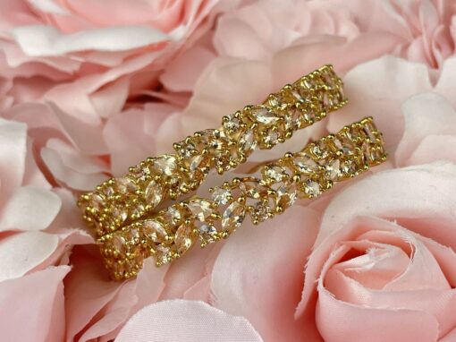 Gold Flower Chain Kara - Image 2