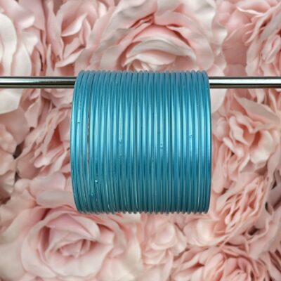 Sky Blue Matt Aluminium Bangles