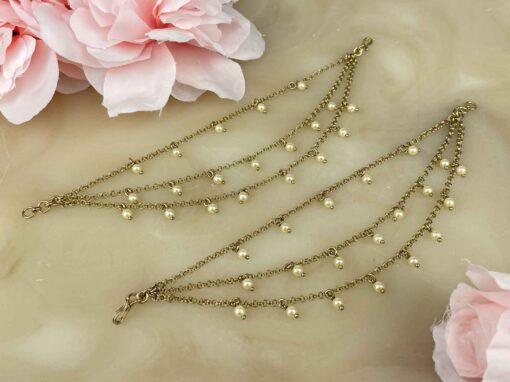 Antique Gold Pearl Dotted Sahara