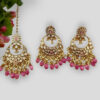 Rani Golden Gleam Beaded Earring & Tikka Set