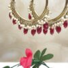Pearl Hoop Earrings - Image 2