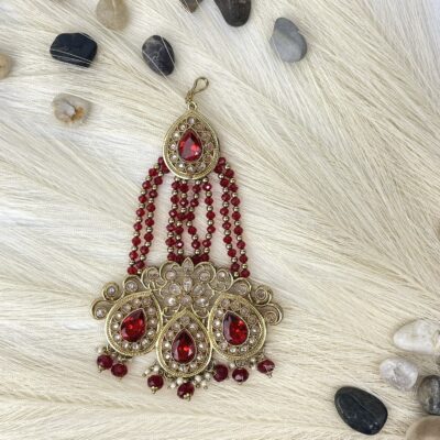 Red and Gold Pasa/ Jhumar