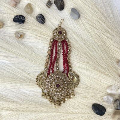 Red and Gold Pasa/ Jhumar
