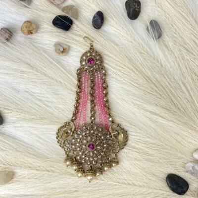 Pink and Gold Pasa/ Jhumar