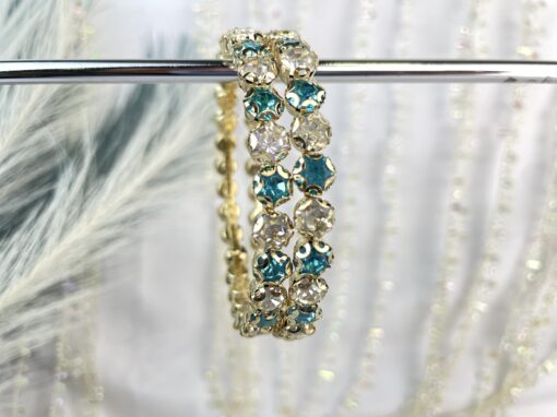Dainty Turquoise Crystal Kara - Image 2