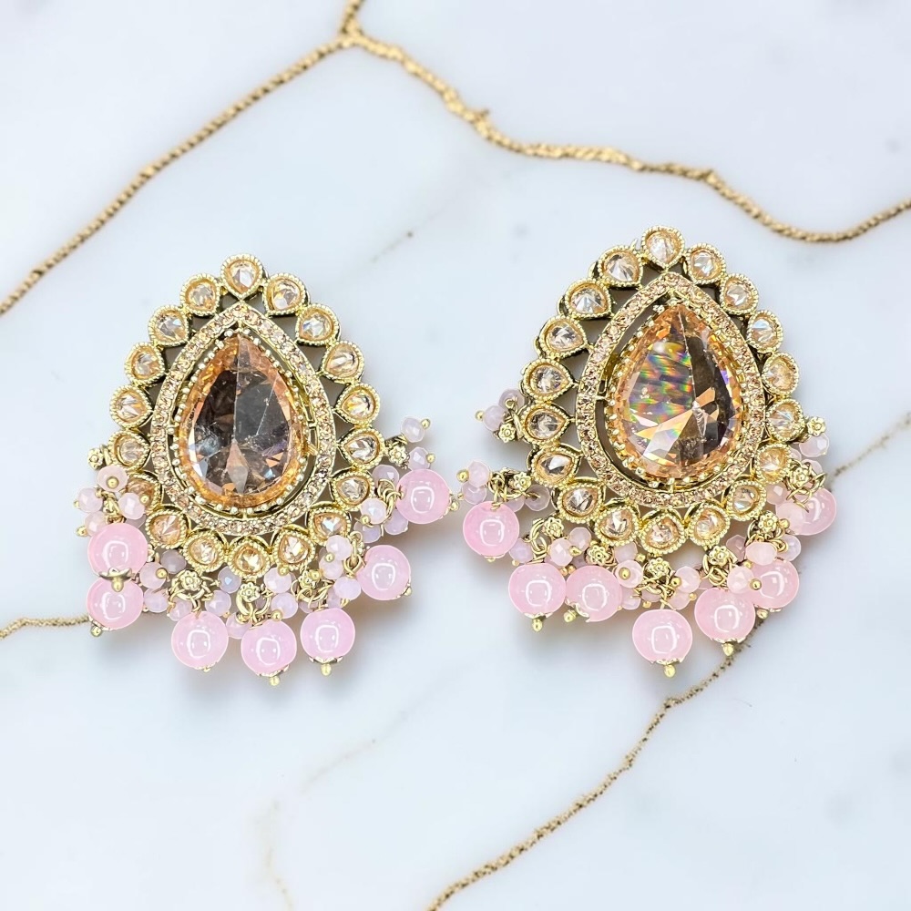 Luxury Antique Large Stud Crystal Earrings | 14 Colours Available - Image 15