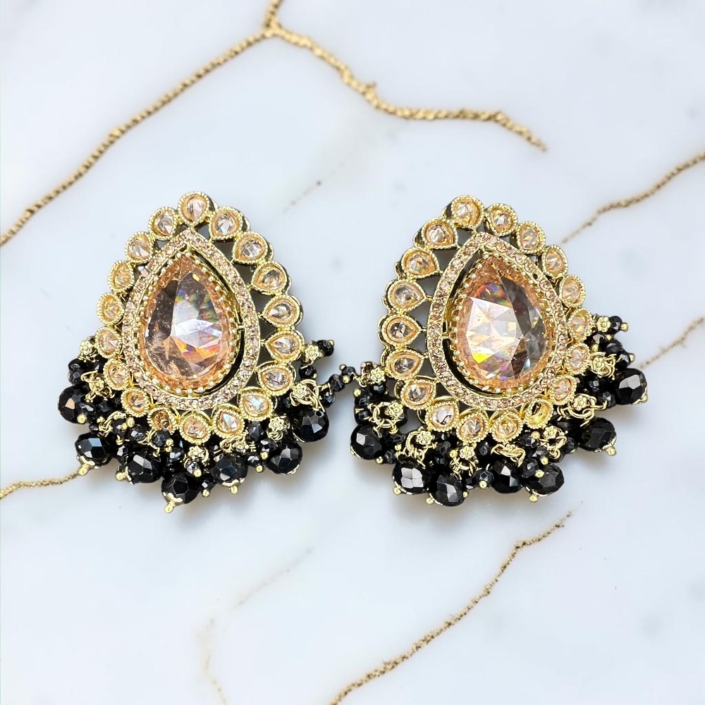 Luxury Antique Large Stud Crystal Earrings | 14 Colours Available - Image 14