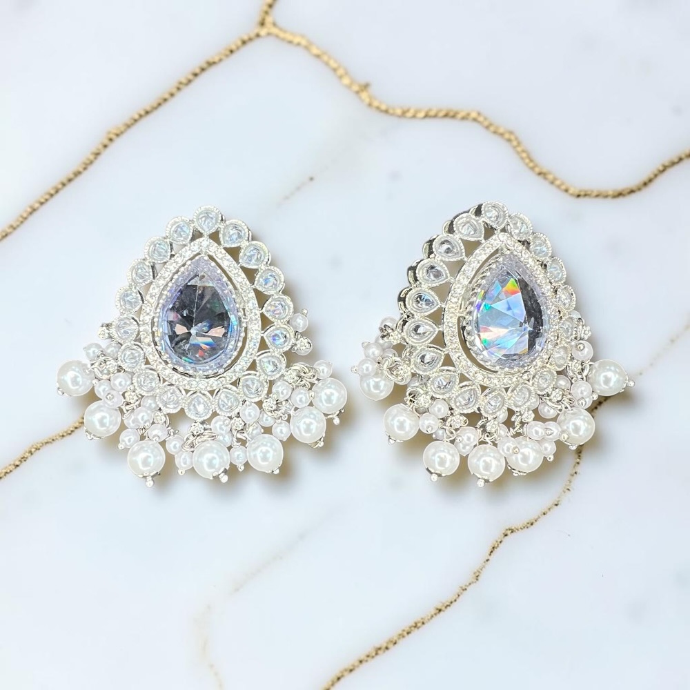 Luxury Antique Large Stud Crystal Earrings | 14 Colours Available - Image 10