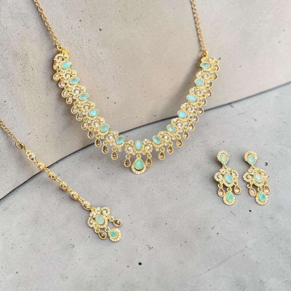 Necklace Set for Women with Earrings and Tikka – Traditional Indian & Pakistani Jewellery - Image 10