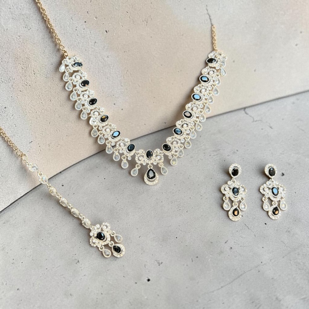 Necklace Set for Women with Earrings and Tikka – Traditional Indian & Pakistani Jewellery - Image 18