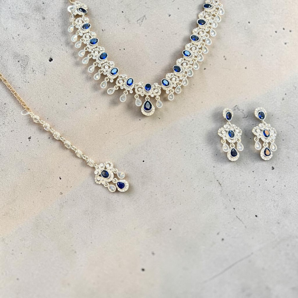Necklace Set for Women with Earrings and Tikka – Traditional Indian & Pakistani Jewellery - Image 9