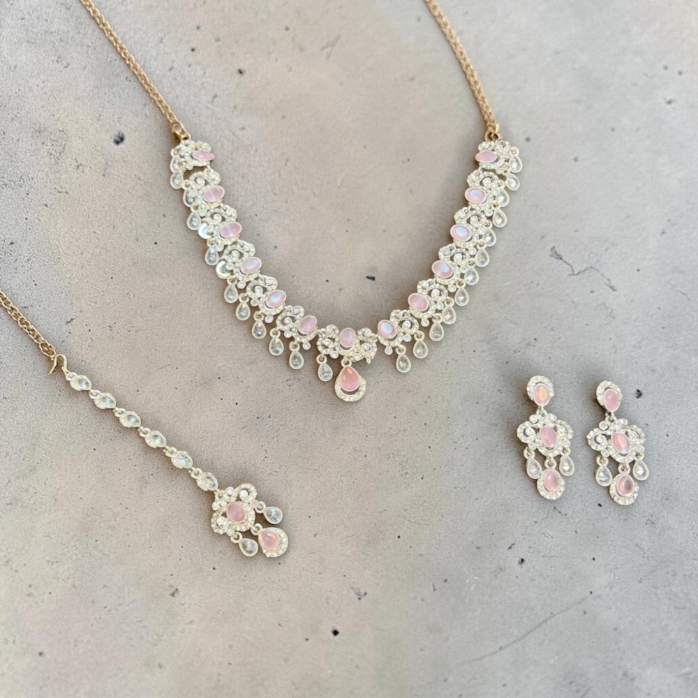 Necklace Set for Women with Earrings and Tikka – Traditional Indian & Pakistani Jewellery - Image 19